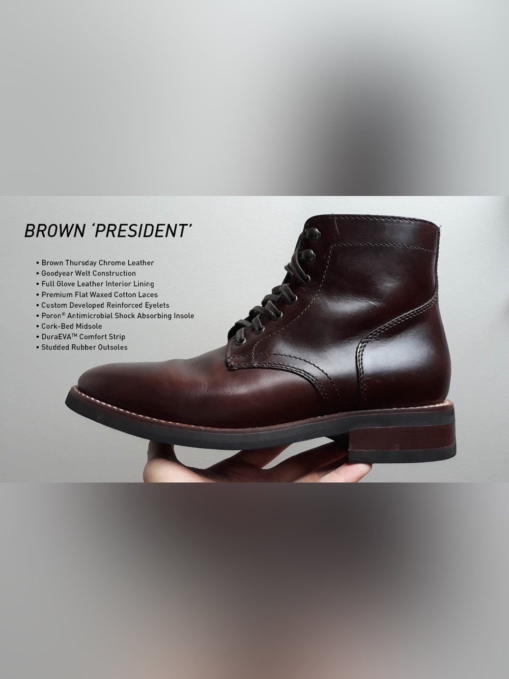 Thursday Boot Company President Men's Lace-up Boot